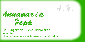 annamaria hepp business card
